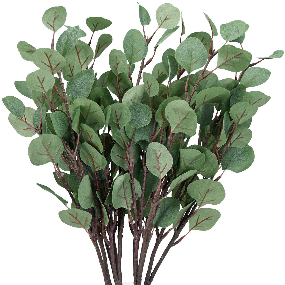 Five Season Stuff Artificial Eucalyptus Plants Natural Artificial Plants with Beautiful Leaves Indoor Outdoor for Wedding Kitchen Bathroom Bedroom Living Room Home Decor Products (6 Long Stems)