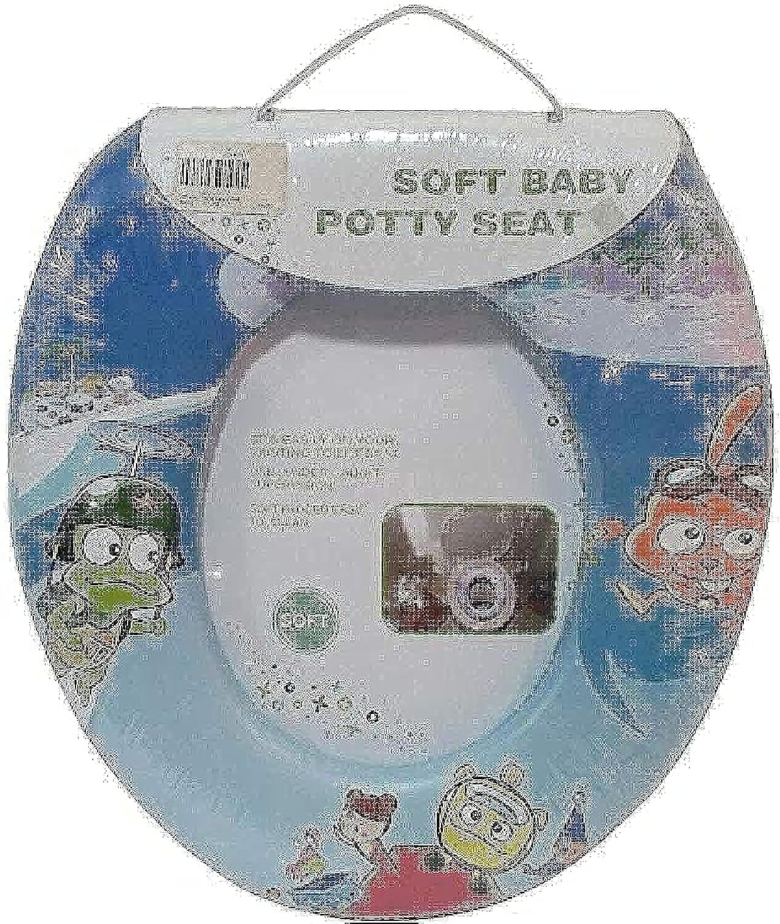 Unisex Soft Potty Baby Toilet Seat - 86521, Blue