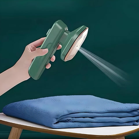Travel Iron - Steam Iron for Clothes and Various Fabrics, Efficiently Removes Wrinkles and Creases, Sterilizes and Deodorizes, Safe to Use on All Types of Fabrics Like Silk, Cotton, Wool.