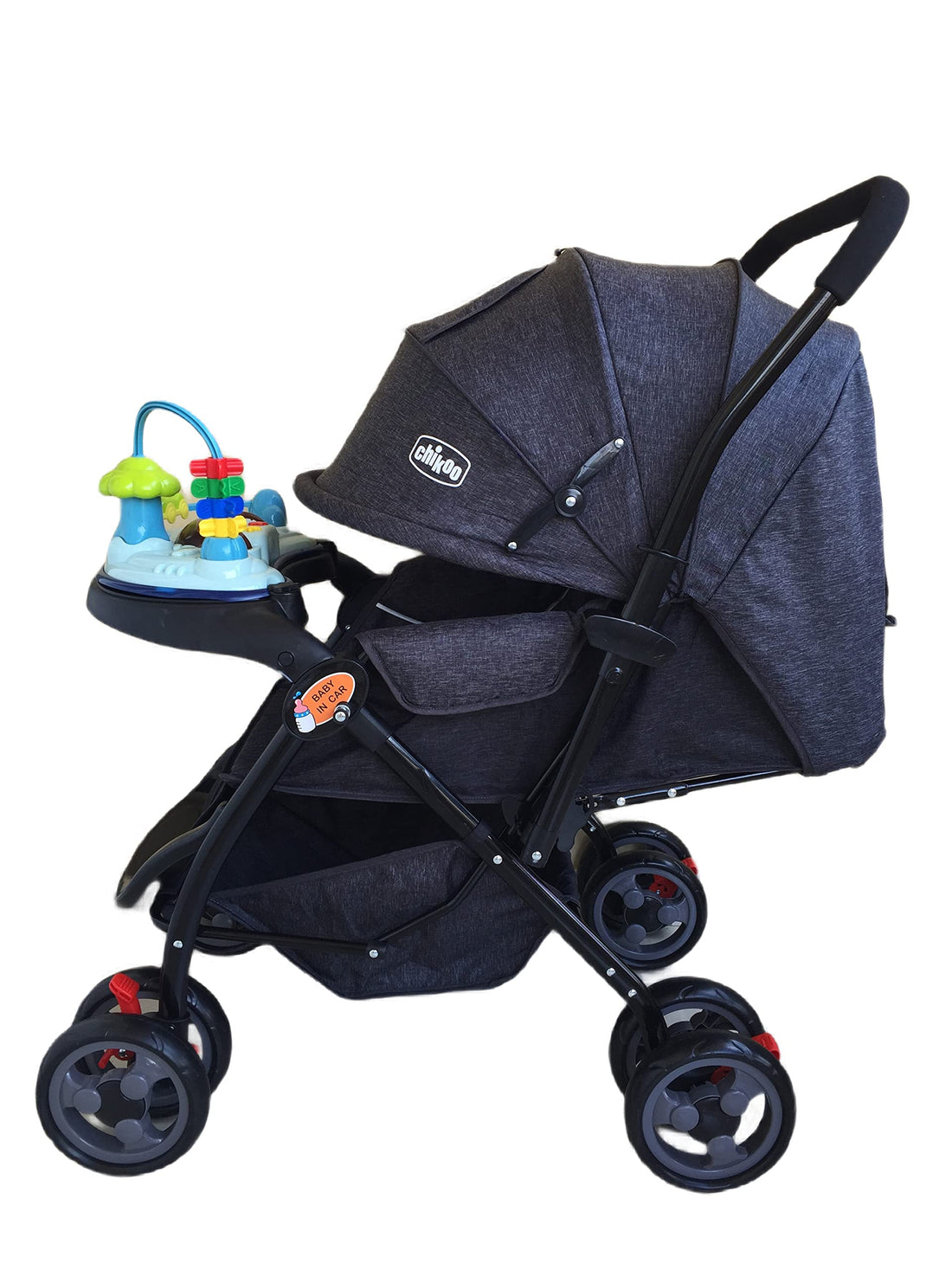 Baby Stroller with Stands and Umbrella (Multicolor)