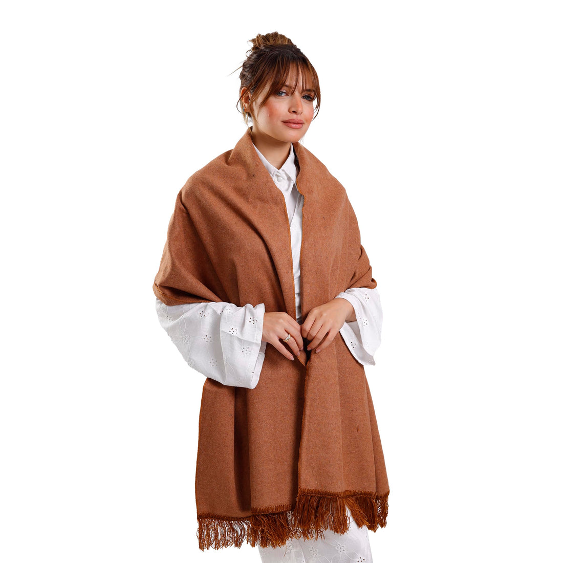 Unisex Solid Wool Shawl Warm Gogh Material Winter