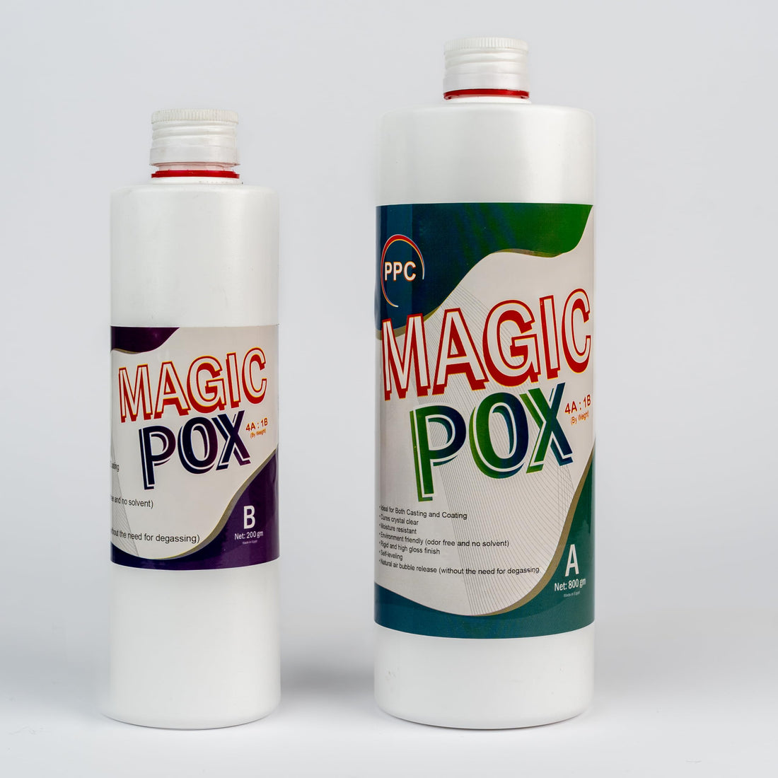 Magic Box Clear Epoxy Resin Kit 1kg – Crystal Clear, Bubble-Free, High Gloss, UV Resistant for Art, Tables, Wood & DIY Projects