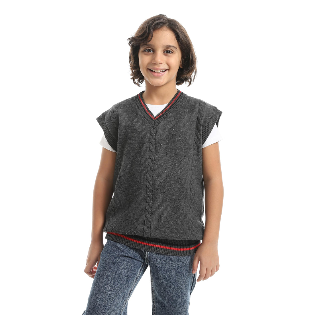Boys Boys' V-Neck Wool Vest Boys' V-Neck Wool Vest