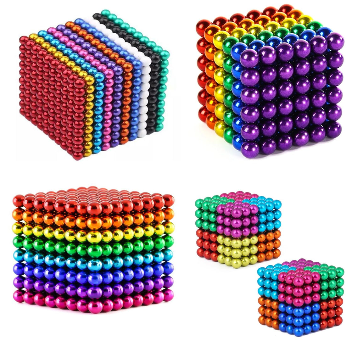 DIY 216-Pcs Ball Toys for Kids – STEM Educational Learning Balls Game Set, 6×6 Cube, 6 Colors,Boys & Girls Toddlers
