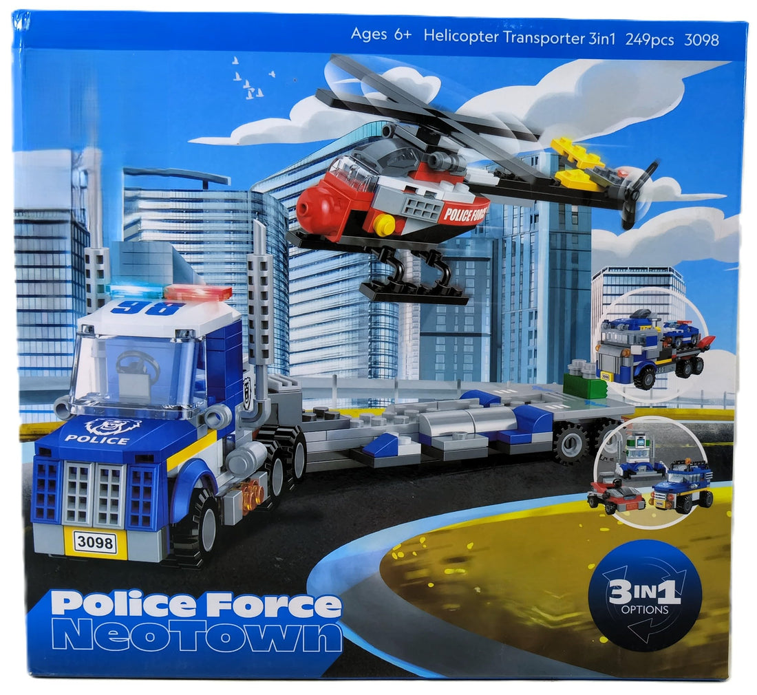 Building blocks Toy, Police Force, for kids +6 ages, 249 pcs