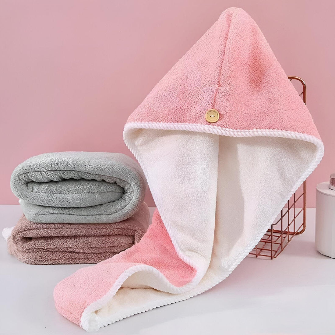 Pastel Baby Blanket - Ultra-soft Sherpa fleece reversible throw with gentle bear embroidery, ideal for nursery, stroller, or cozy bedtime moments. (pink)