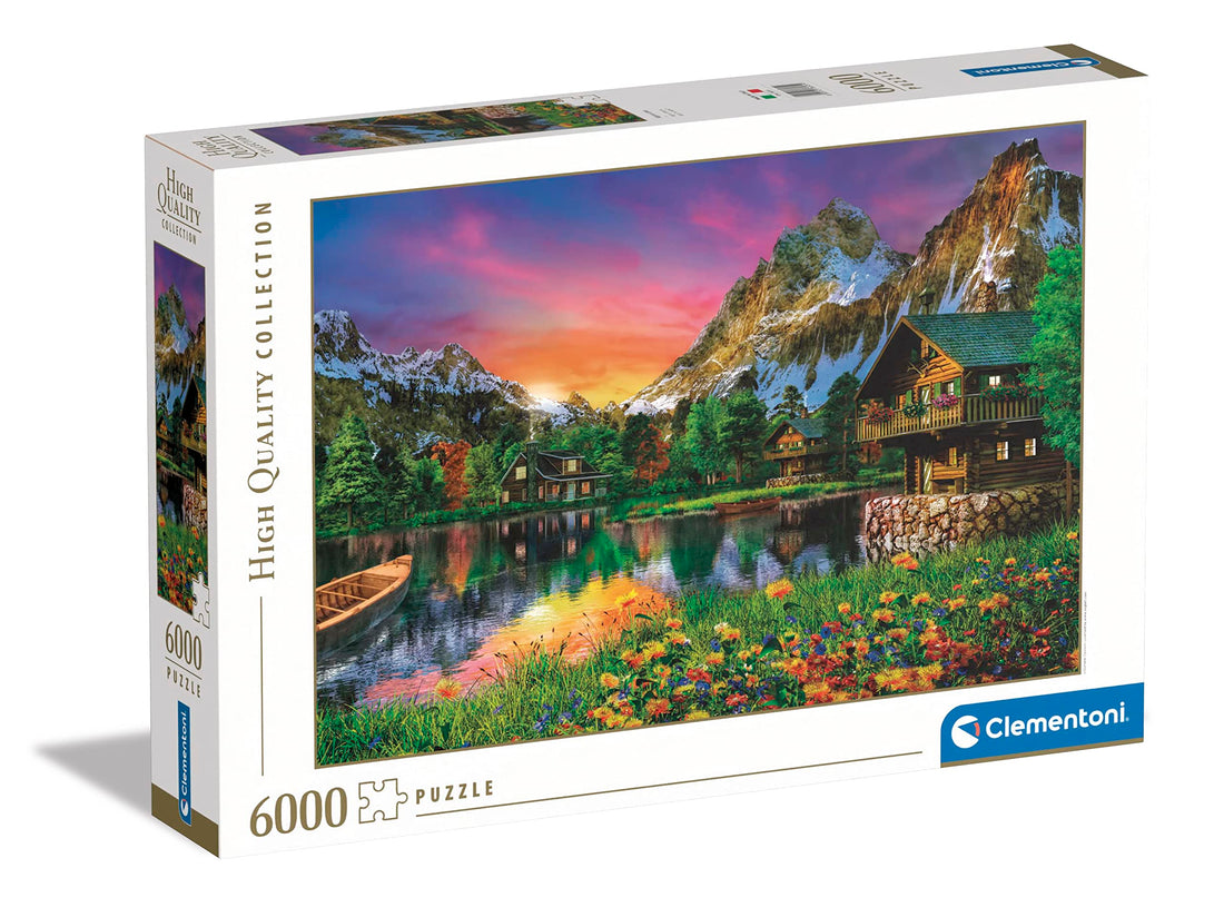 Clementoni Collection-Alpine Lake-6000 Piece Adult Jigsaw Puzzle, Made in Italy, Multicoloured, 36531