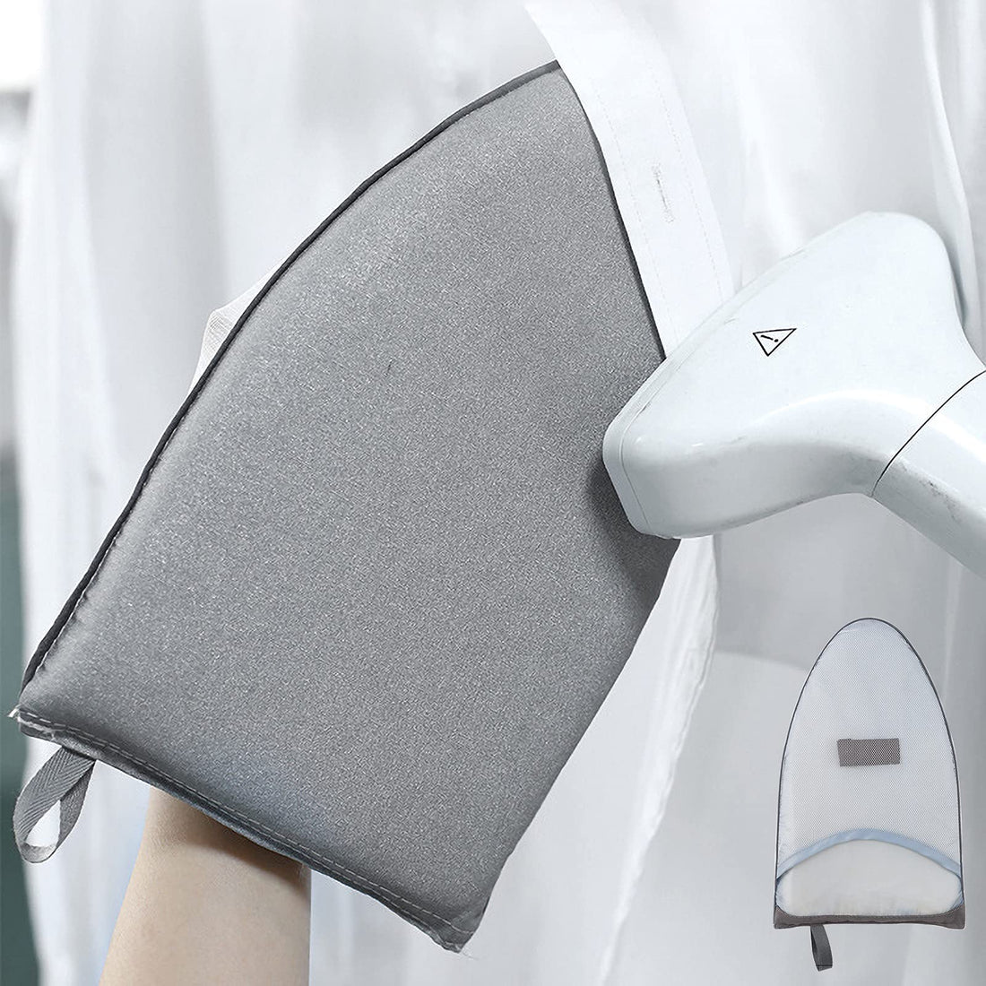 Garment Steamer Ironing Gloves - Anti Steam, Heat Resistant Mitt - Steamer Accessories for Clothes, 2Pcs