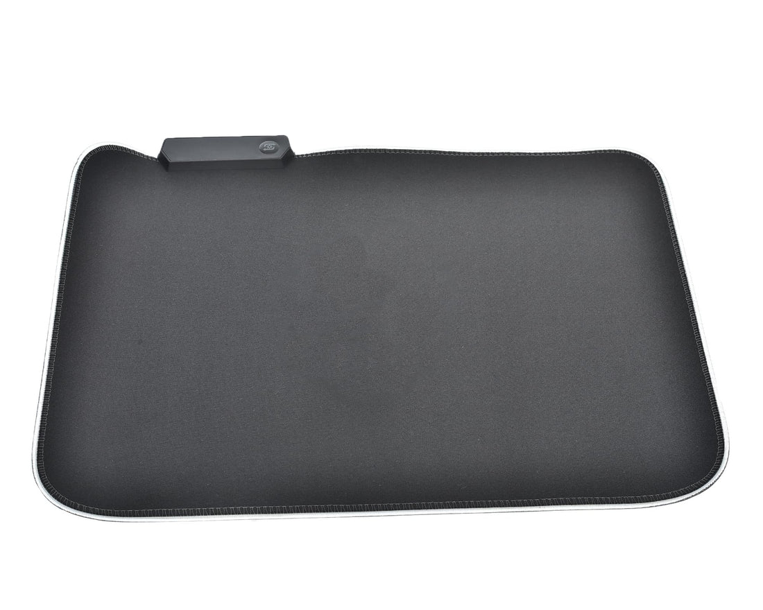 Generic RGB Rubber Speed Surface Mouse Pad Its Works Great with All Mouse Sensor With Lighting Edges For Gaming 35x25 CM - Black