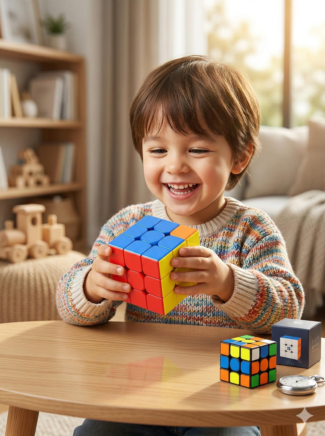 GHAZAL 3x3x3 Mirror Cube Speed Magic Cube Educational Fidget Toy All Ages 2 Colors 5.6cm Plastic - Multicolor