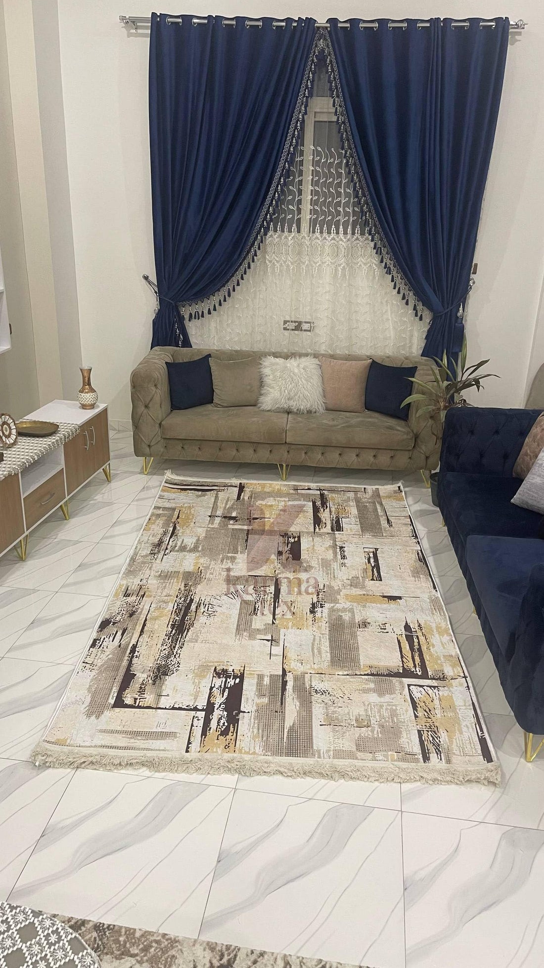 Modern Area Rug Cover 180 * 280cm 3D Design Adds A Touch Of Elegance To Living Rooms And Bedrooms. Soft, Washable, Non Slip Easy To Clean .Cover Carpet Alternative (Carpet58)