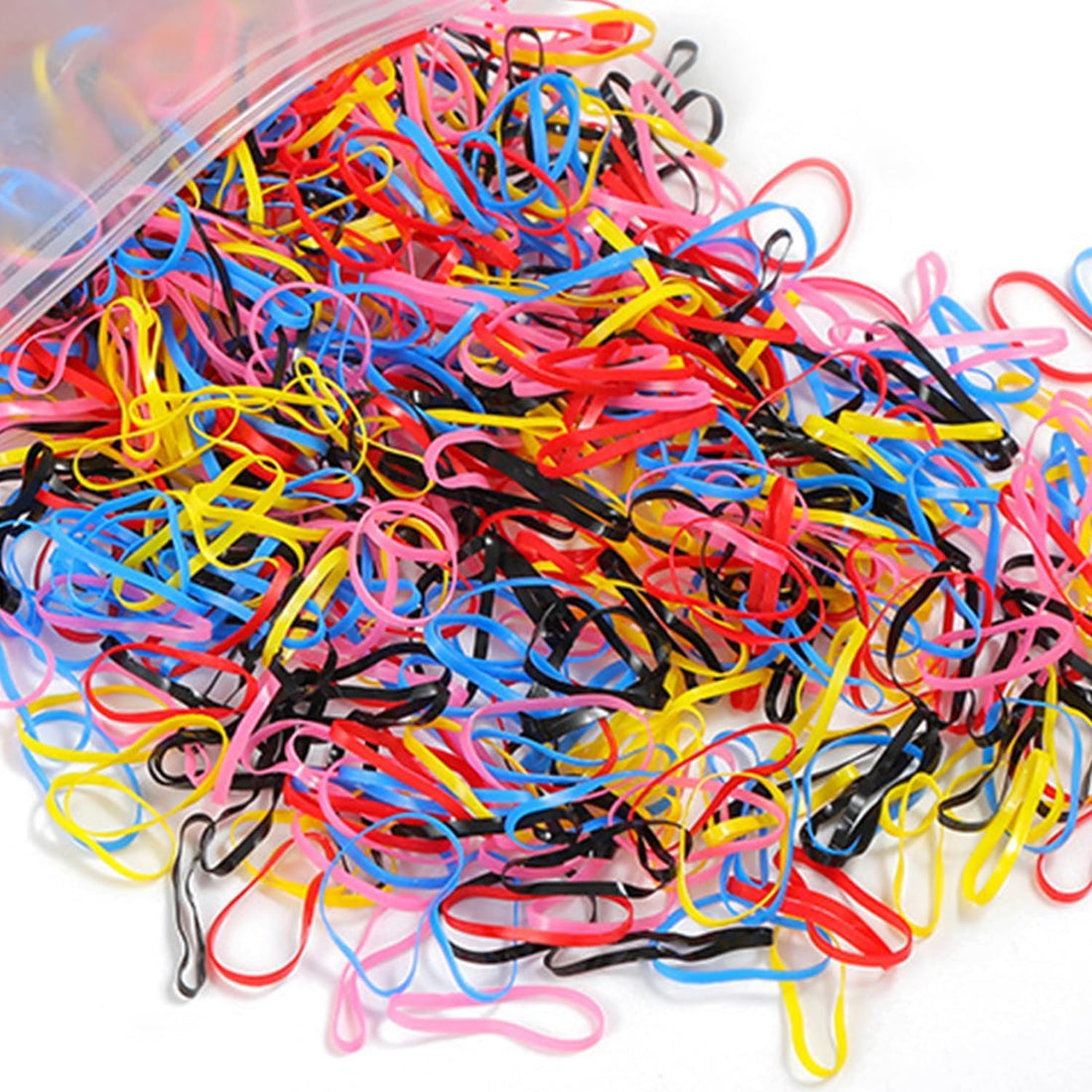 Elastic Hair Bands, Hair Ties, Rubber Bands for Hair,women and kids, Set of Many. (Multicolor, 250pcs)