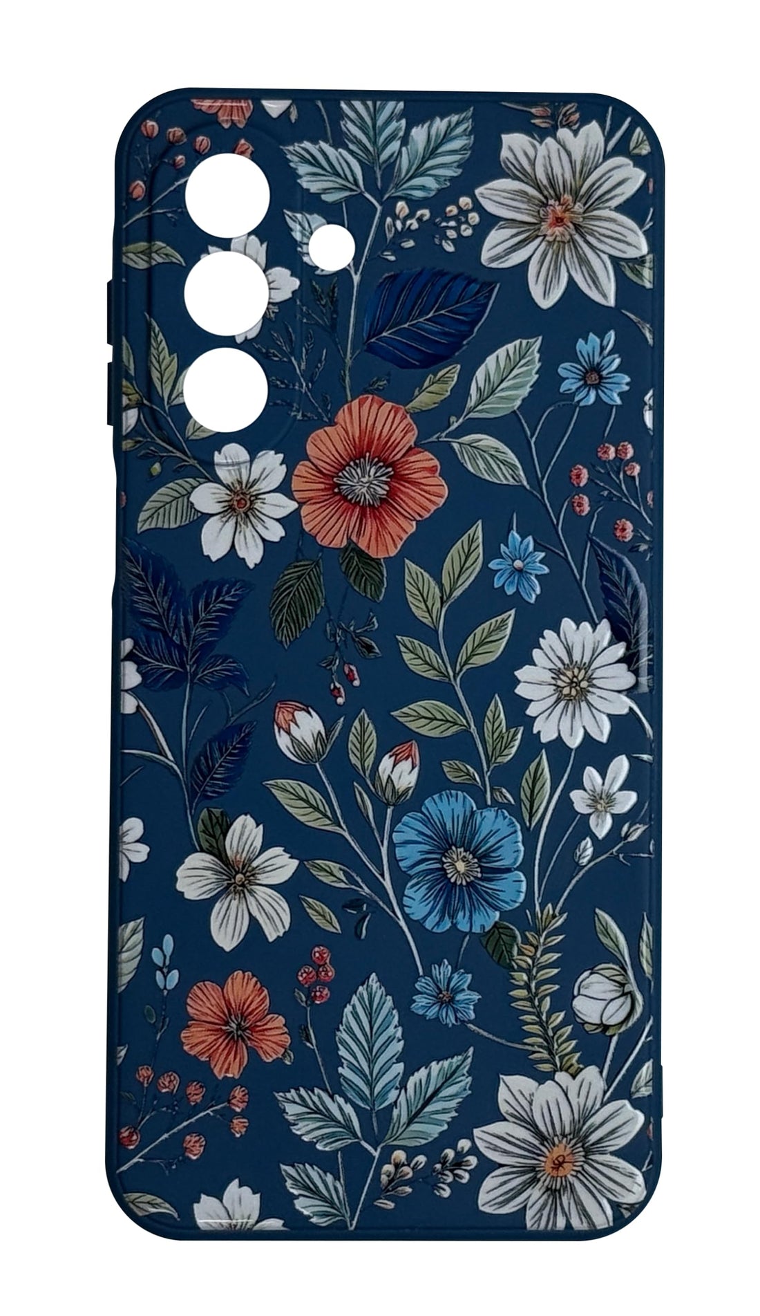 Mobile Magic Silicon Soft Case Microfiber Lining with 3D Flowers Prints For Samsung Galaxy A26 / A17 (Vintage Flowers)