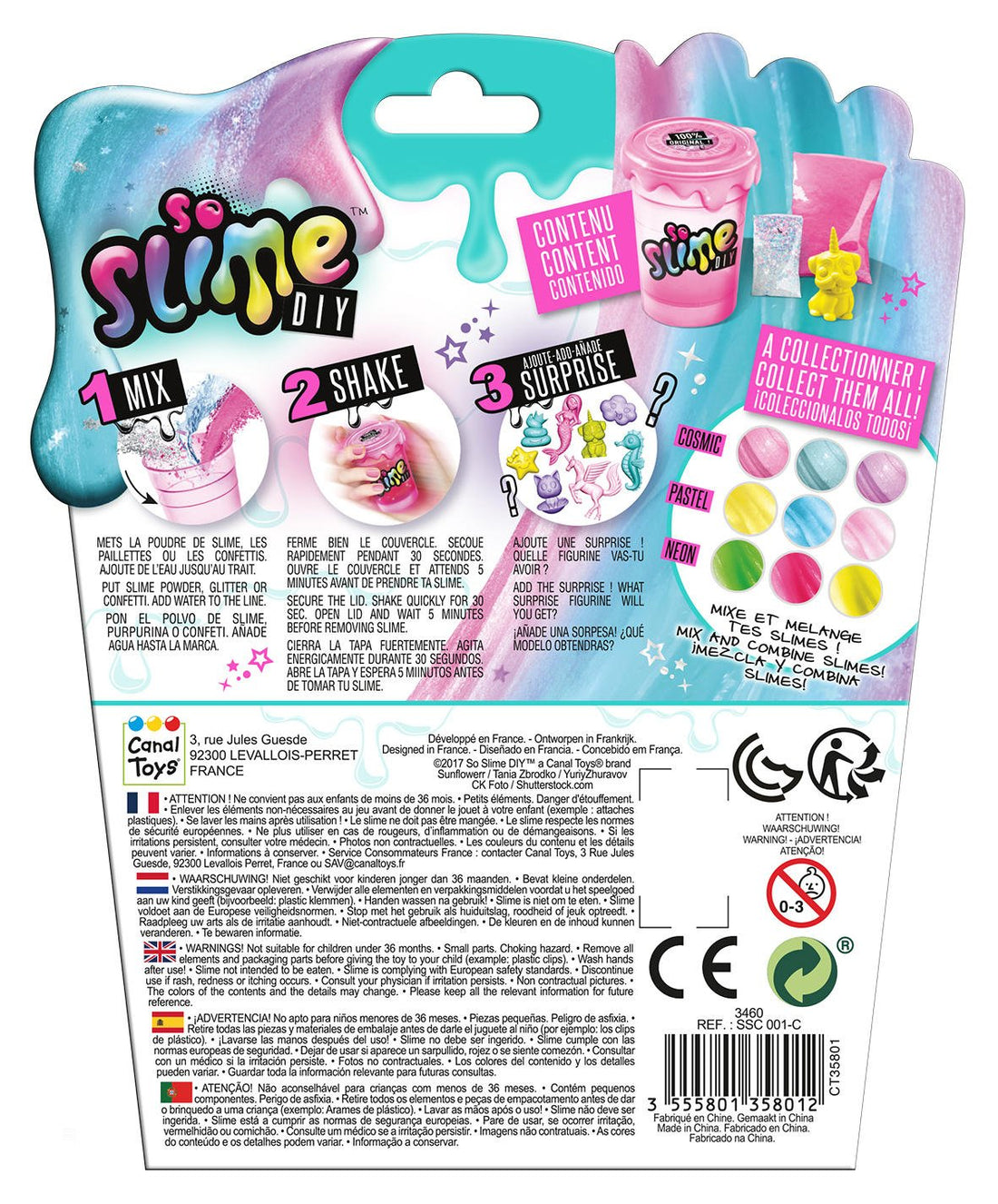 Canal So Slime Diy Original - Shaker Assorted 6+