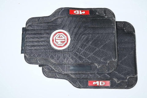 5PCS Custom Leather Car Floor Mats for Car, Full Coverage Front Rear Row Carpet,Mat Set Waterproof Floor Liners, Non-Slip Auto Floor Mat Accessories - black (MG)