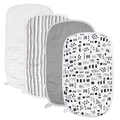 Moro Moro 3 Baby Organic Cotton Multi-Layer Burp Cloths Multipack, Pattern Play, One Size, The perfect gift for new parents and babies