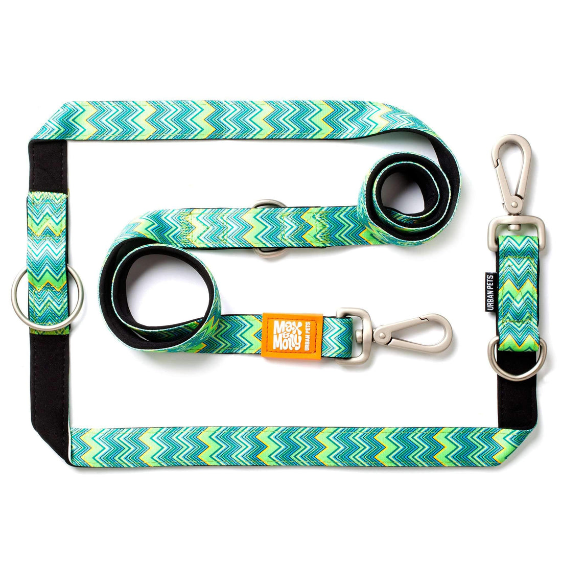 Max & Molly 6-in-1 Hands Free Multi-Function Dog Leash, Ultra Soft Padded Neoprene, Vintage L (122012)