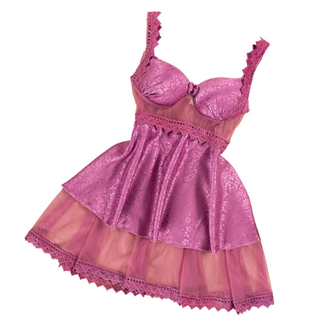Babydoll Lingerie Short Robe Luxury Material Soft Dress Nightgown Short Lingerie for Women - One Size 50K to 80K (NO:533)