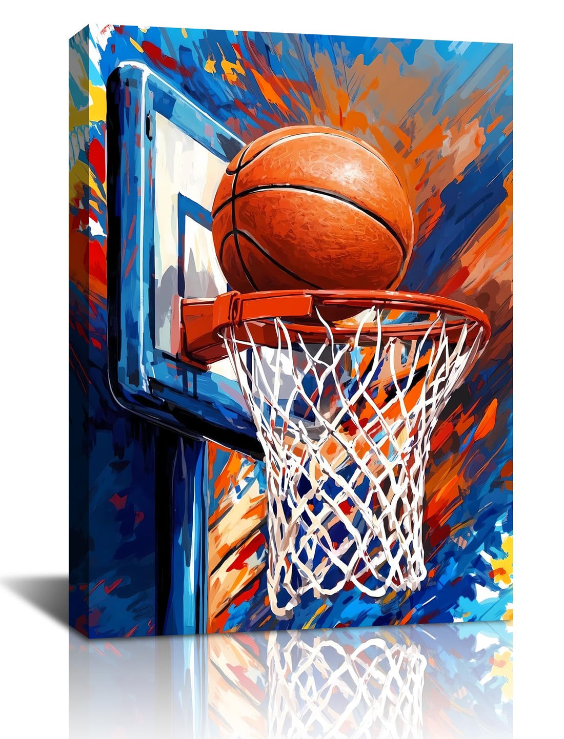 ZHAXFA Framed Inspirational Basketball Art Prints,Black and White Wall Art Basketball Room Decor,Inspirational Basketball Sport Canvas Art for Bedroom Gym Room Decoration Boys Gift -12x16inch