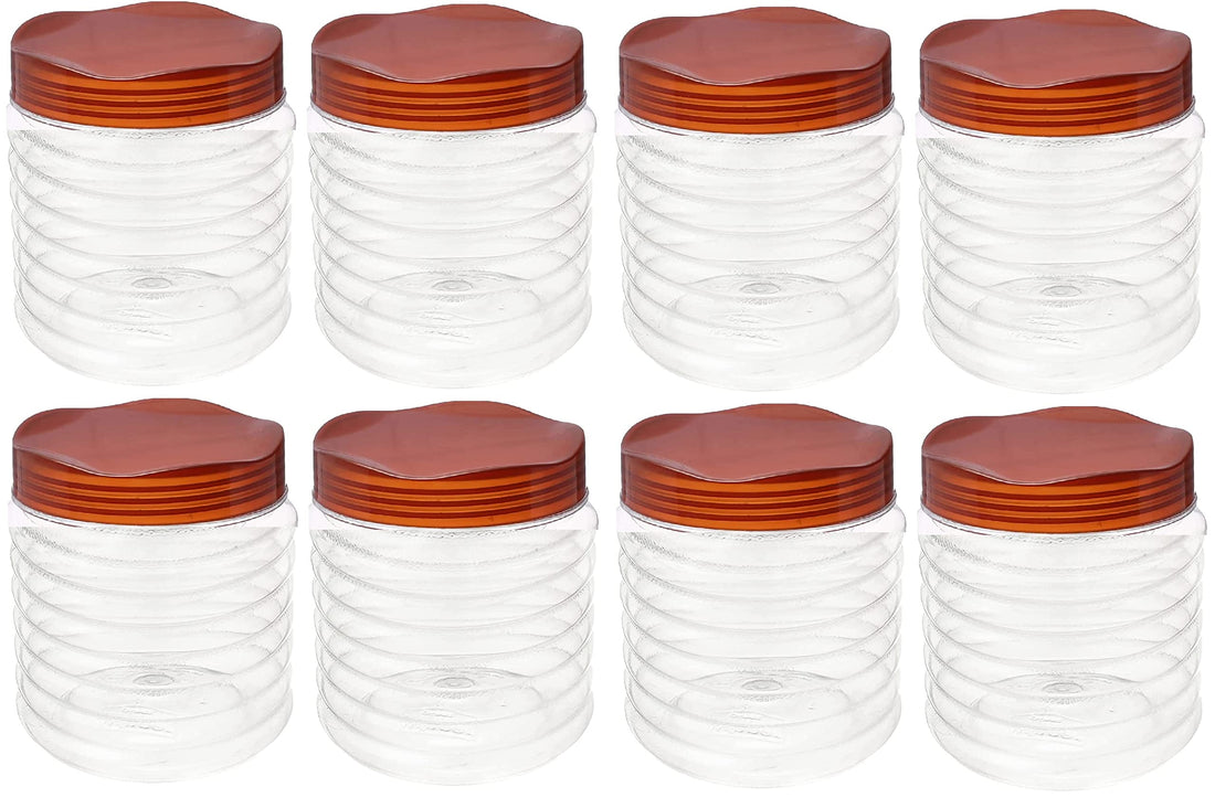 Winner Plast Spice Jar Set - 8 Pieces, Brown