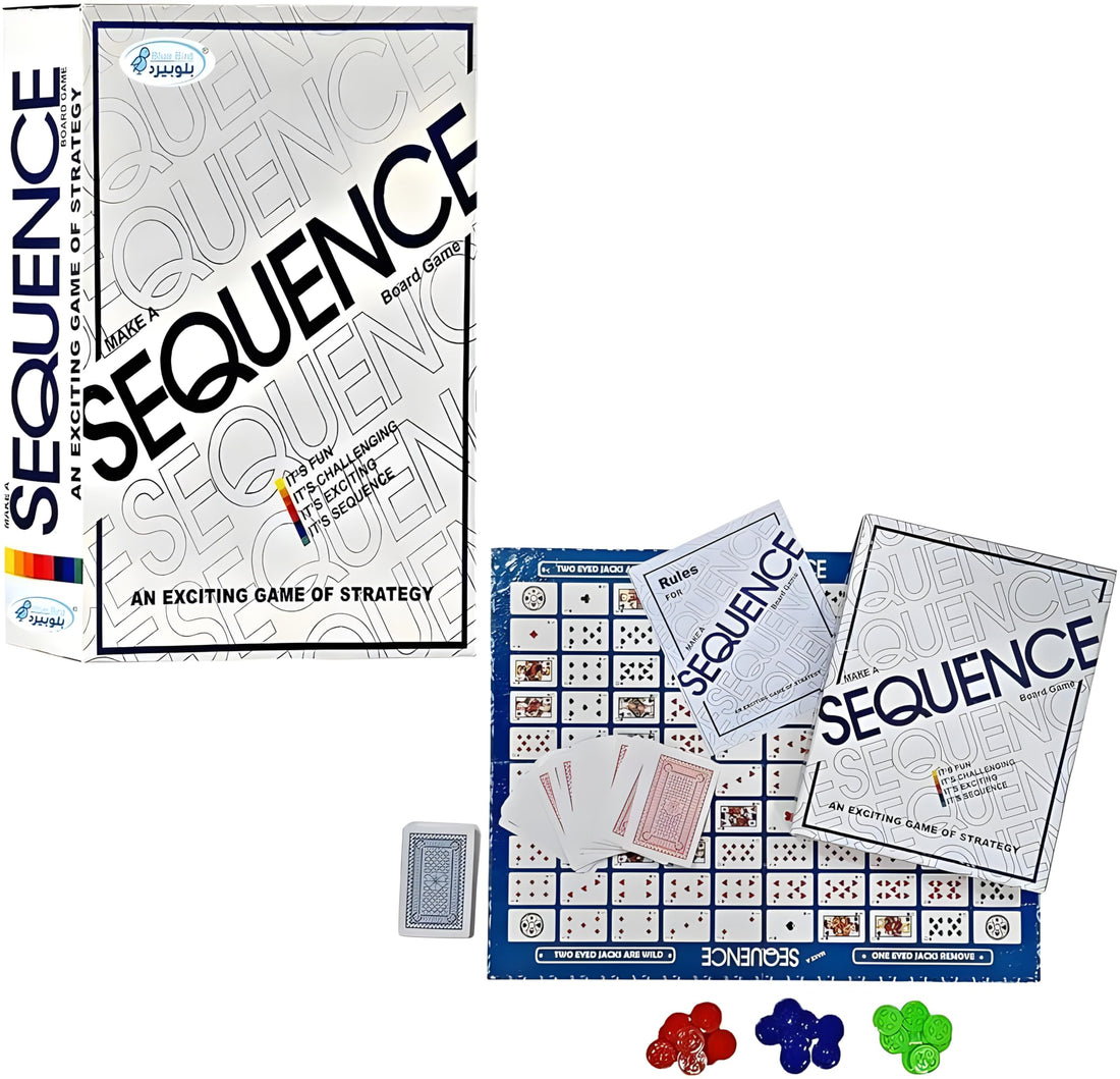 Next Store Original Sequence Game, with Folding Board, Cards - Multiple Players Can Play at Once. (large)