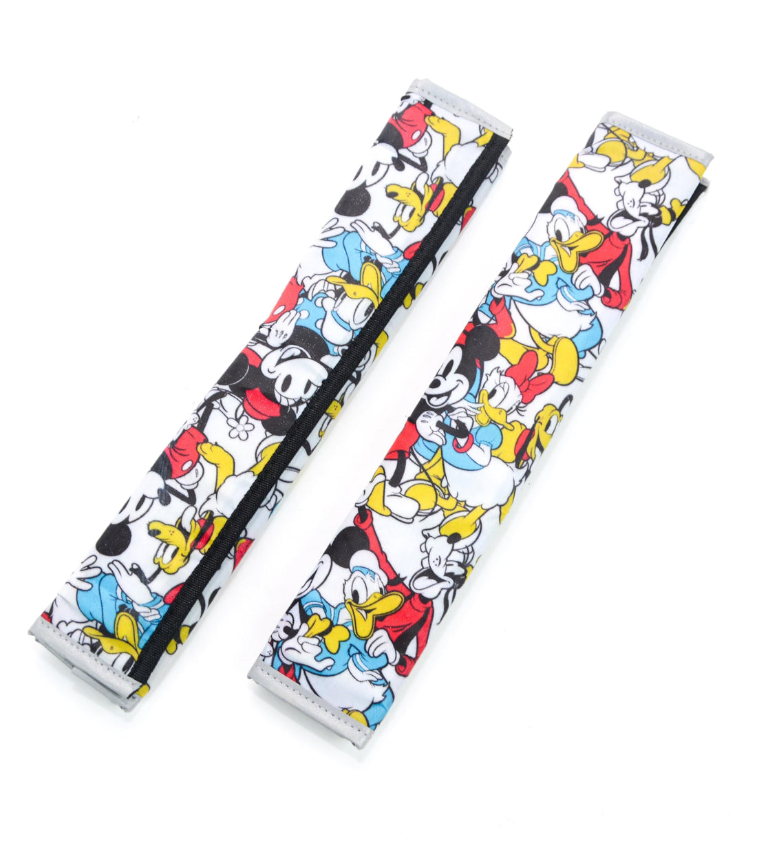 Generic Mickey Mouse world 2 Pcs Sparkling Seat Belt Cover, Protector from radar fines, Accessories Compatible with All Cars With light reflect feature