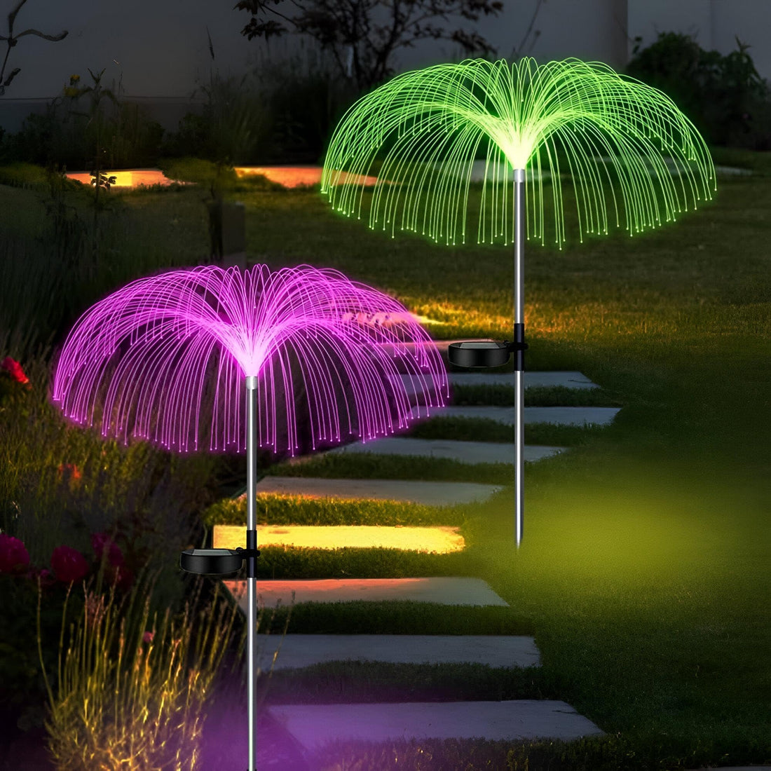 Solar Garden Light - Enhance Outdoor Spaces with Bright, Color-Changing Solar LEDs That Operate Independently at Night, Adding Charm and Functionality to Your Patio or Garden Area