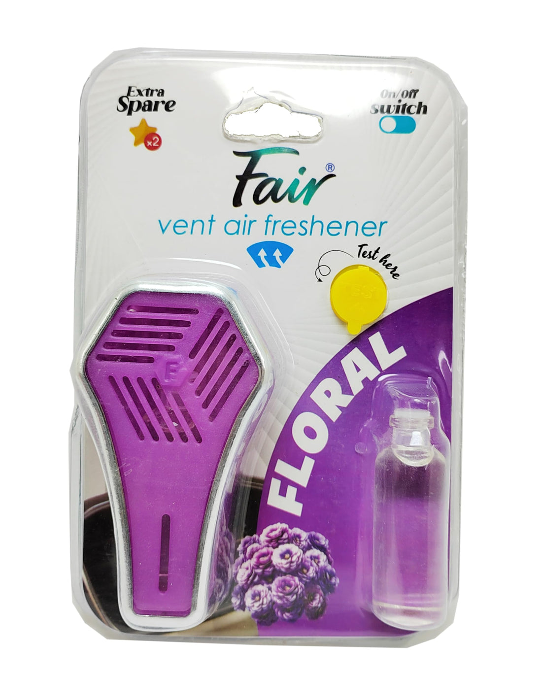 Kaber Egypt 2020 Car Air Vent Clip On Air Freshener - Perfect Design, Excellent Effect, Long Lasting - Rose Mauve Scent - Refillable Bottle with Your Favorite Fragrance