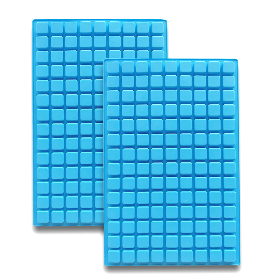 Silicone Candy Molds, 2 Pack 126-Cavity Mini Square Chocolate Molds for Gummy Jelly Truffles Pralines Caramels, Ice Cube Tray Molds