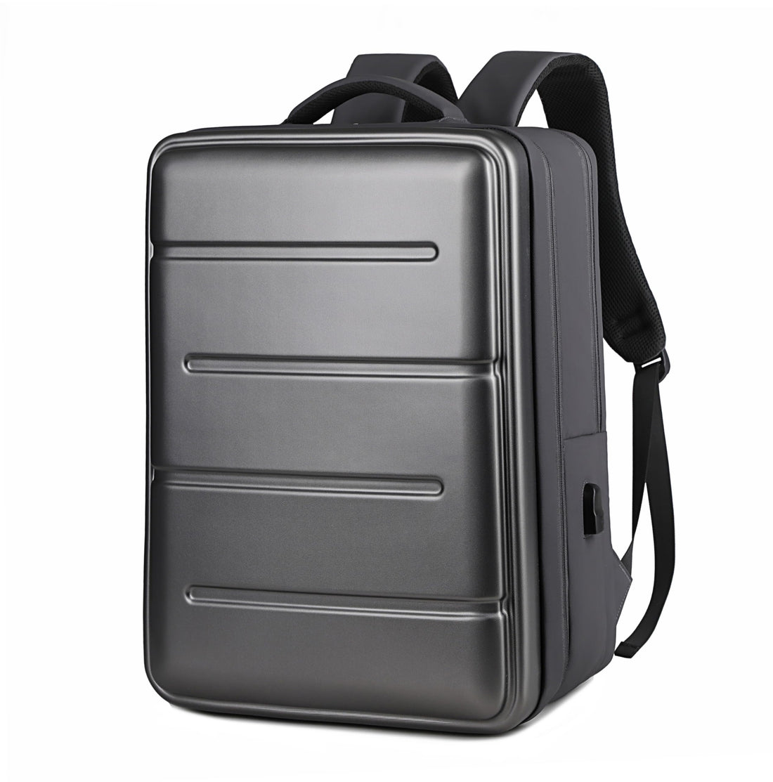 Rahala Hard Shell Backpack 32L, Waterproof 15.6-Inch Laptop Bag with USB Port, TSA Lock, Multi-Compartment Lightweight Backpack for Men & Women, Perfect for Office, School, and Travel – RAL969 - BlACK