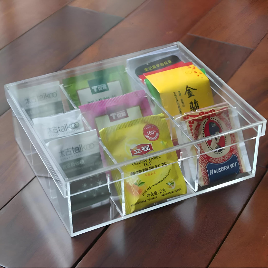 Acrylic Organizer for Tea, Coffee, Herbs, Versatile Enough to Use in Makeup and Medicine Storage.(1)