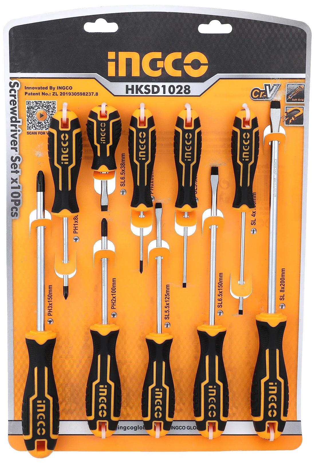 Ingco screwdriver set - hksd1028