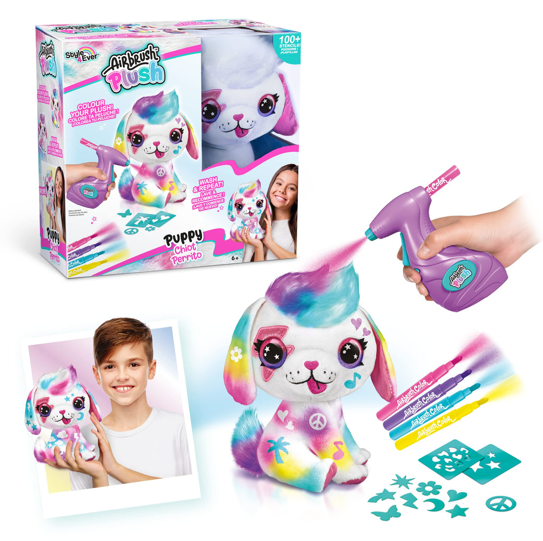 Canal Toys Airbrush Plush Color your Puppy