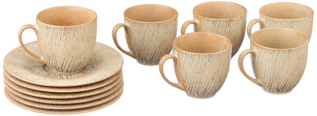 Porcelain Earth 12-Pieces Tea Set