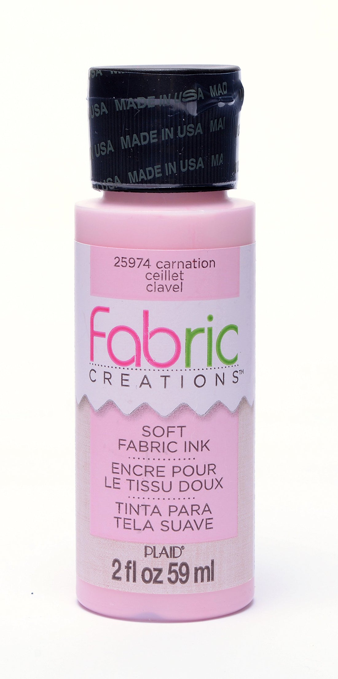 Fabric Creations Plaid 25974 Ink In Assorted Colors 2-Oz Carnation
