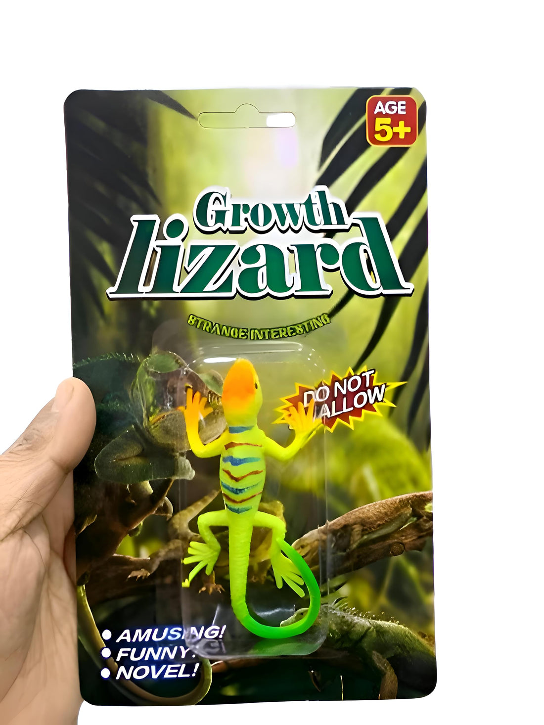 Expandable Water Creature - Soak in Water to See This Amazing Lizard Grow Giant, Ideal Easter Filler, Party Gift, Classroom Reward, and Piñata Stuffer (Model -7)