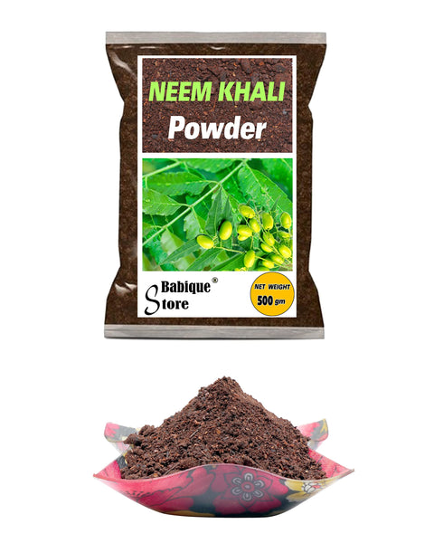 Babique Neem Cake Powder Organic Fertilizer and Pest Repellent for Plants & Home Gardening (500g)