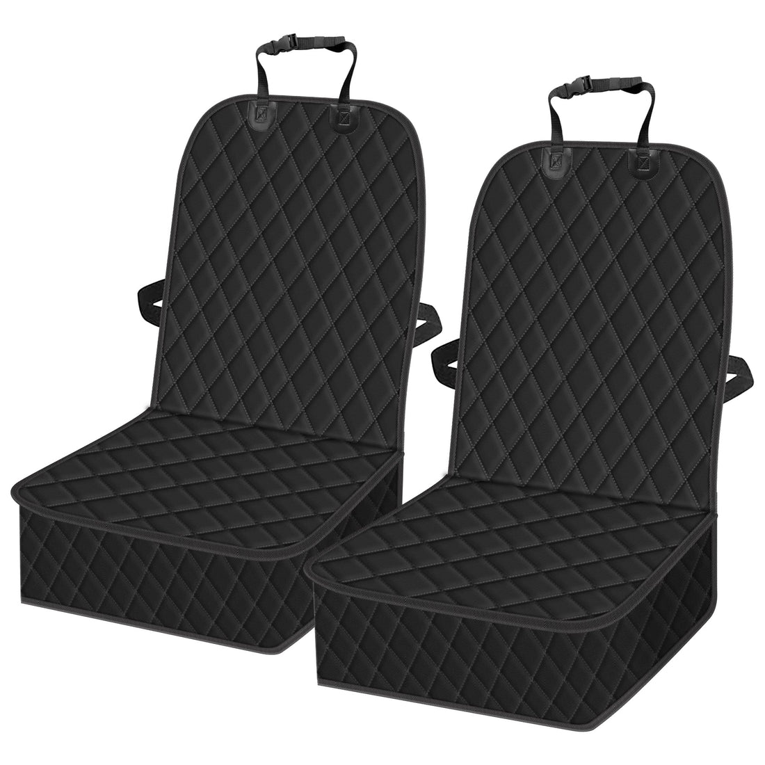 Femuar 2 Packs Car Front Seat Cover for Dogs, Waterproof Pet Car Seat Protector, Nonslip Scratch-Proof Dog Seat Cover for Cars, Trucks & SUVs