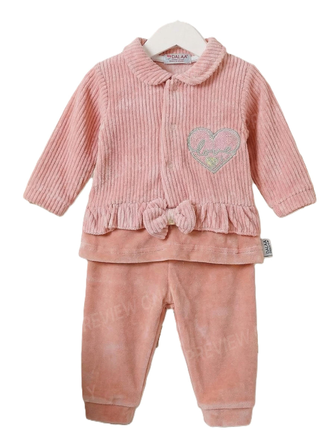 BABY Velvet Winter Pajamas - TWO Pieces Set - 2311