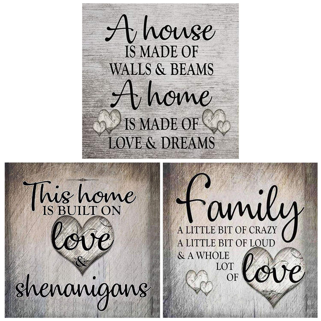 Max-Cool 3 Pack DIY 5D Diamond Painting Kit, Round Full Drill Crystal Rhinestone Embroidery Cross Stitch Arts Craft Canvas Supply for Home Wall Decor Adults and Kids (12×12inch)