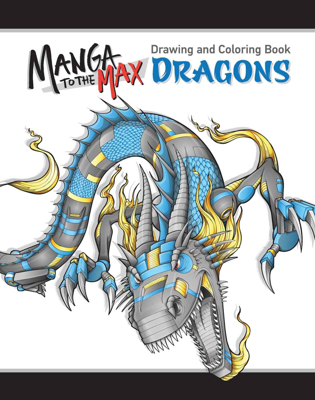 DRAGONS - Drawing & Coloring Book