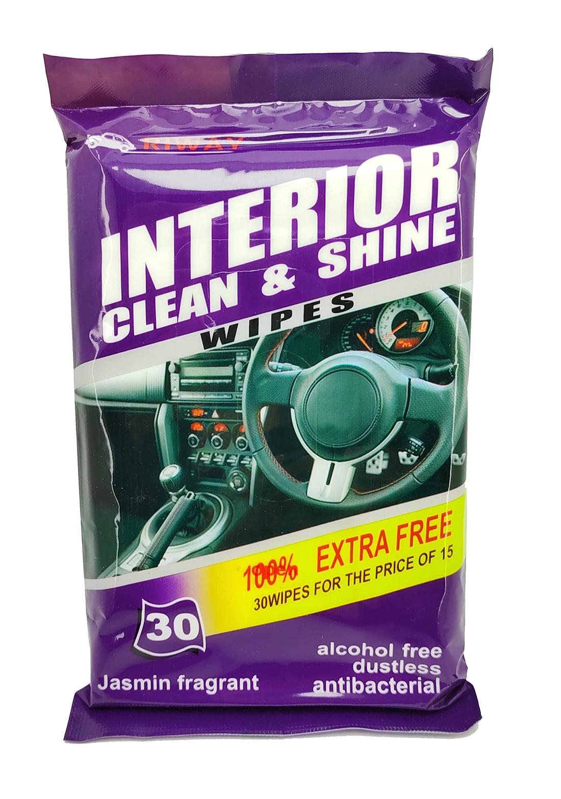 30 Offer Dirt/dirt Interior Car Cleaning Pads for Car Deal Hoop Seats and More - Pack of 30 Jasmine Scented by Kapper Trade