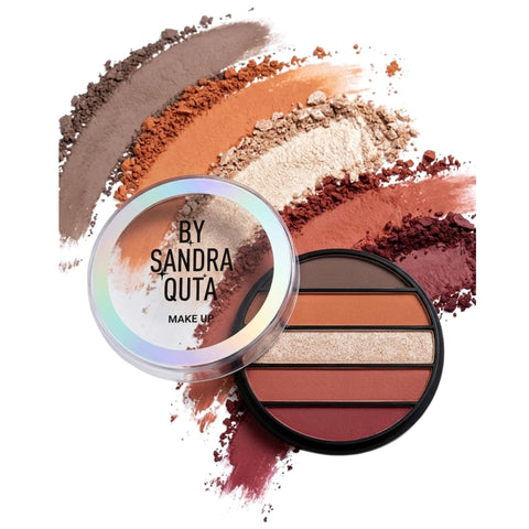 5 Color Mini Neutral Eyeshadow Palette Makeup, Highly Pigmented Eye Shadow Palette Waterproof, Natural Matte Shimmer Eye Shadow Palette (NUDE COLOR)