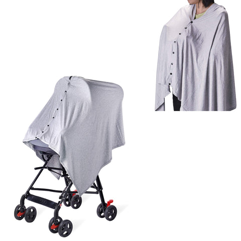 Moro Moro 3 Baby Nursing Cover & Nursing Poncho - Multi Use Cover For Baby Car Seat Canopy, Shopping Cart Cover, Stroller Cover, Infinity Scarf 360° Privacy Breastfeeding Protection, Baby Shower Gifts
