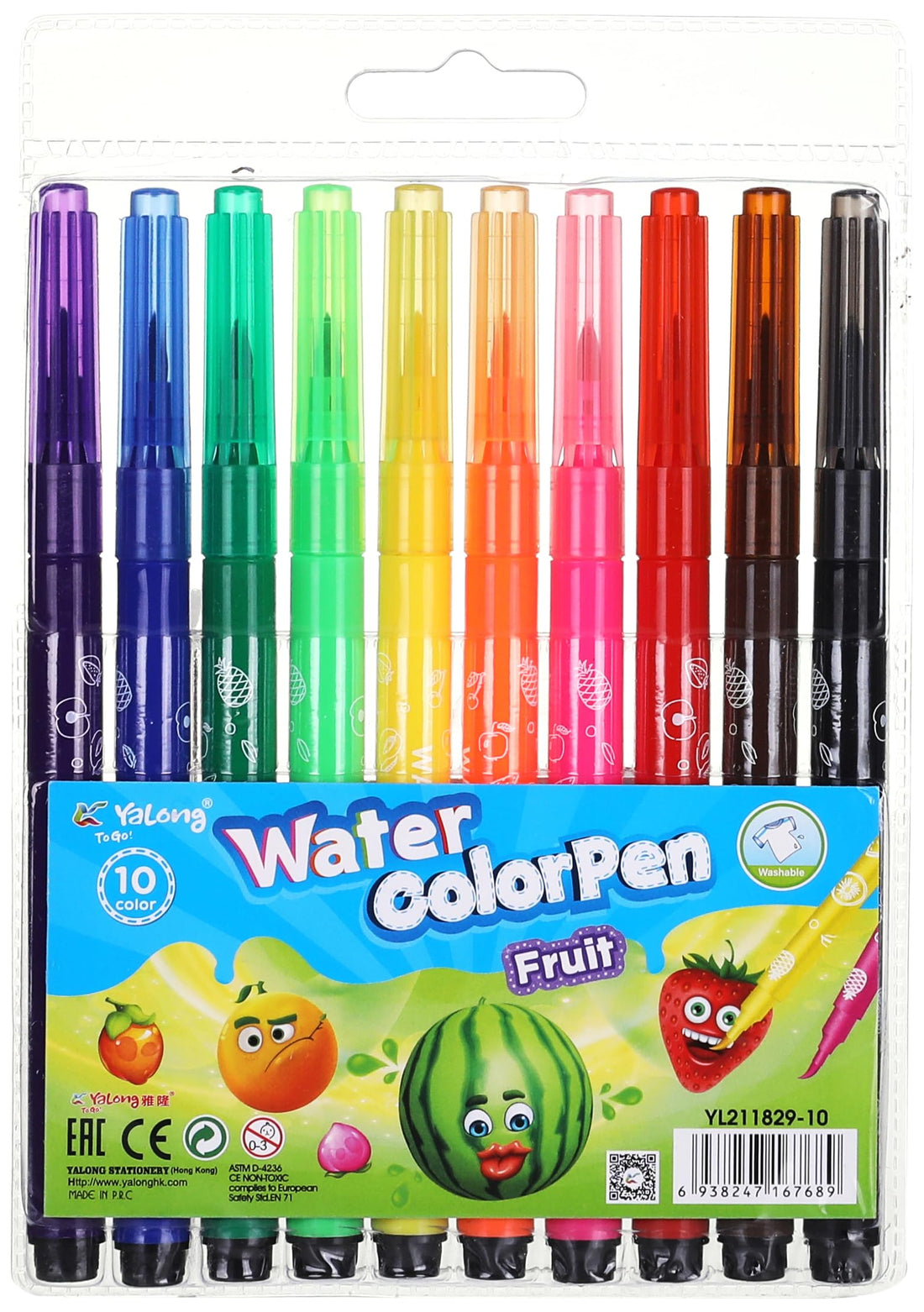 Yalong Water Colour Marker - Set of 10 color pens
