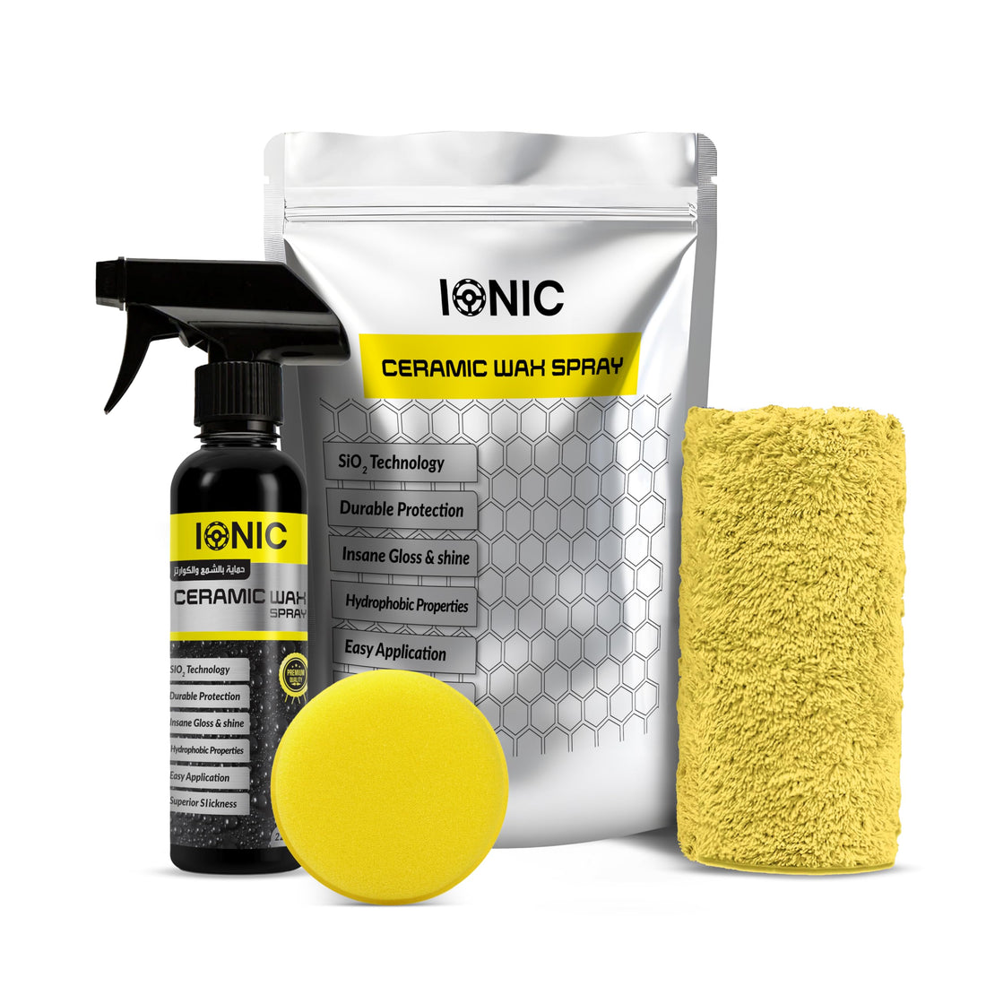 Ionic Nano Ceramic and Wax Protection - Car Shine and Paint Protection - Car Care