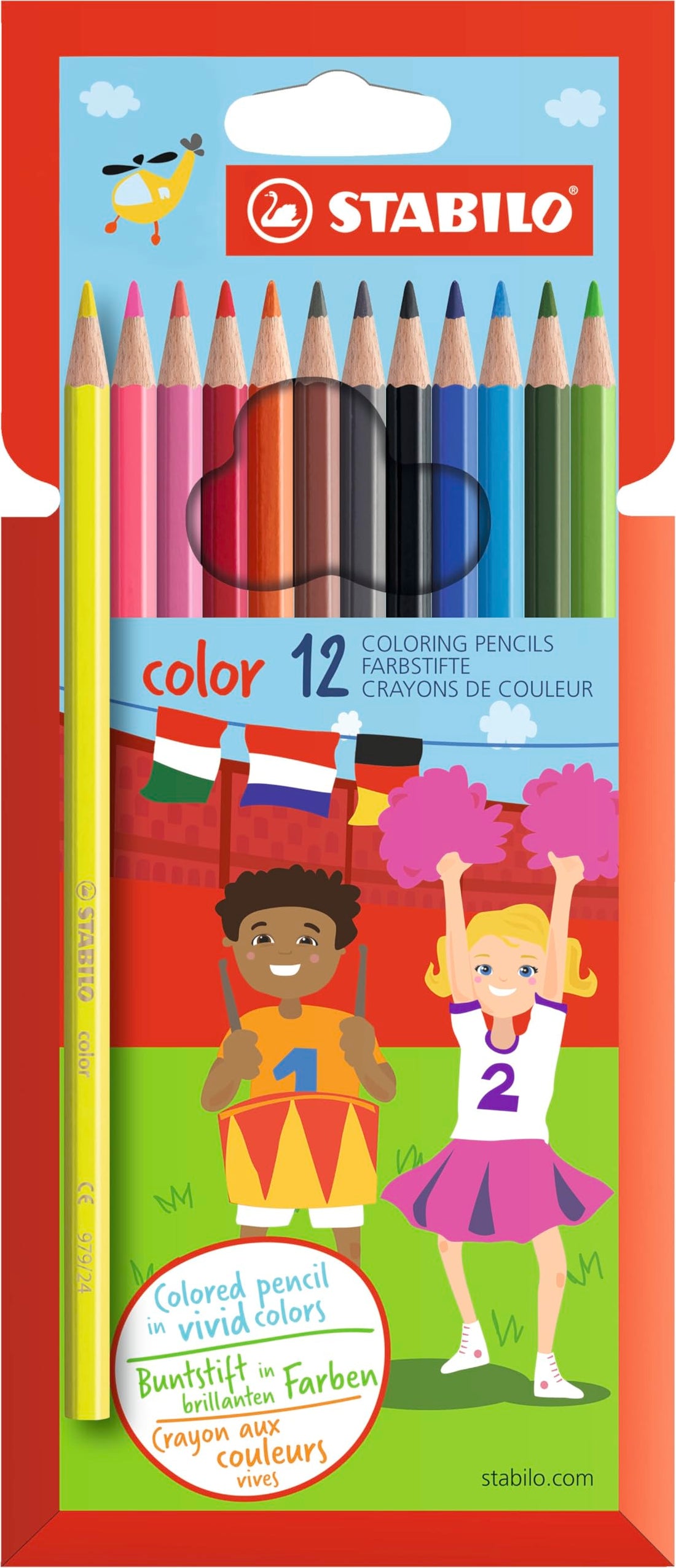 Stabilo coloured pencil wallet -12