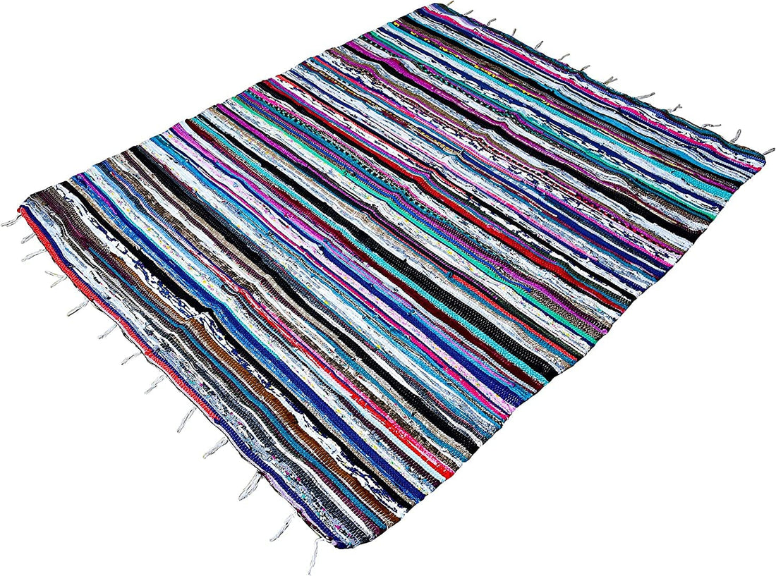 Egypt Antiques Intex Kilim Rug Multicolor 180x130 Kilim Rug Handmade Two Sides