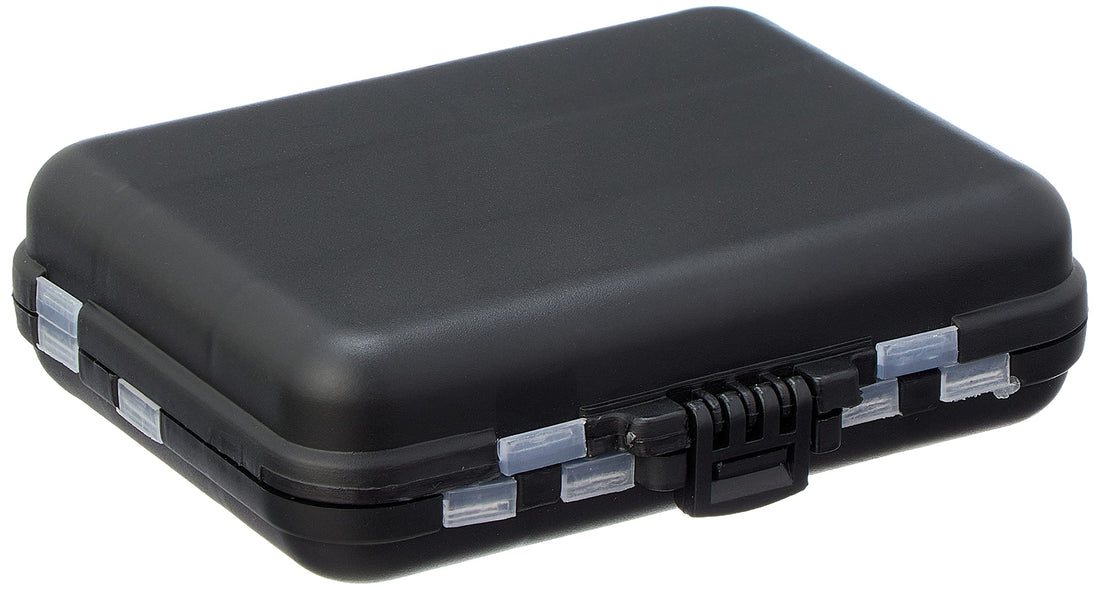 Rustomart Fishing Hooks Box 12 Slots Black