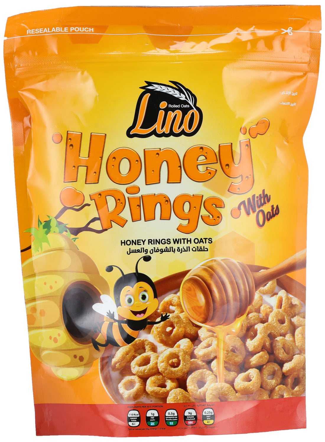 Lino honey rings with oats, 250 gm